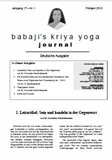 Babaji's Kriya Yoga Journal - Jahrgang 19 &ndash; Nr. 1 - Fr&uuml;hjahr 2012