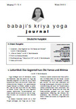 Babaji's Kriya Yoga Journal - Jahrgang 17 &ndash; Nr. 4 - Winter 2010