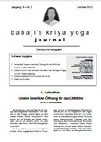 Babaji's Kriya Yoga Journal - Jahrgang 19 &ndash; Nr. 2 - Sommer 2012