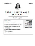 Babaji's Kriya Yoga Journal - Jahrgang 25 &ndash; Nr. 3 - Herbst 2018