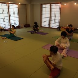 ヨーガ象徴のポーズの準備